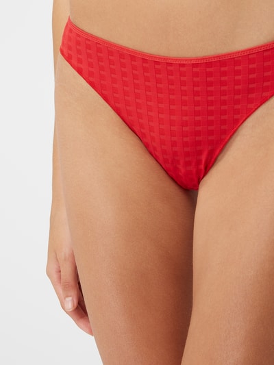 Marie Jo String met structuurmotief, model 'Avero Thong' Rood - 3