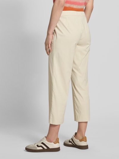 STEHMANN Spodnie capri o kroju regular fit z wpuszczanymi kieszeniami model ‘FENJA2’ Złamany biały 5