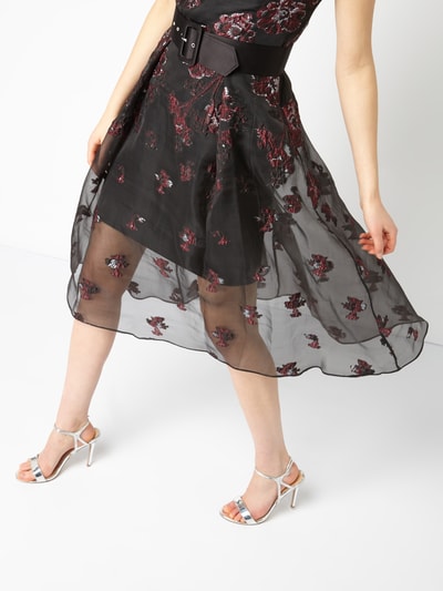 Coast Cocktailkleid mit Taillengürtel Schwarz 3