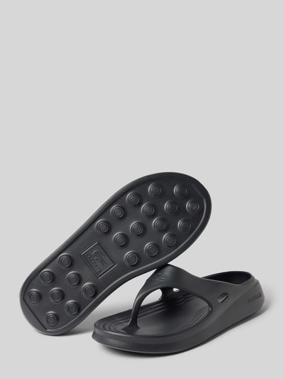 Lacoste Flip Flops mit Label-Prägung Anthrazit 4