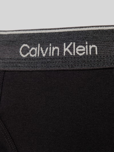 Calvin Klein Underwear Slip mit Label-Bund im 3er-Pack Black 2