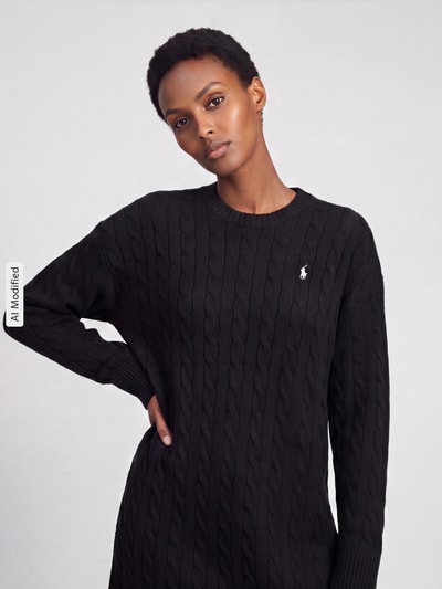 Polo Ralph Lauren Strickkleid aus Woll-Kaschmir-Mix Black 3