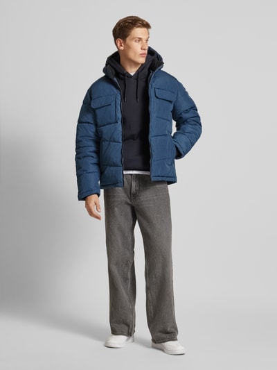 Jack & Jones Steppjacke mit Brusttaschen Marine Melange 1