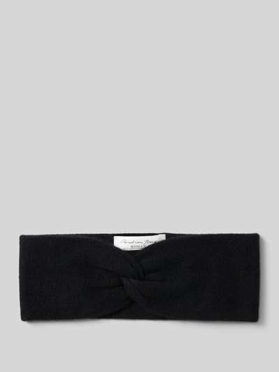 Christian Berg Woman Regular Fit Stirnband aus reinem Kaschmir in Strick-Optik Black 1