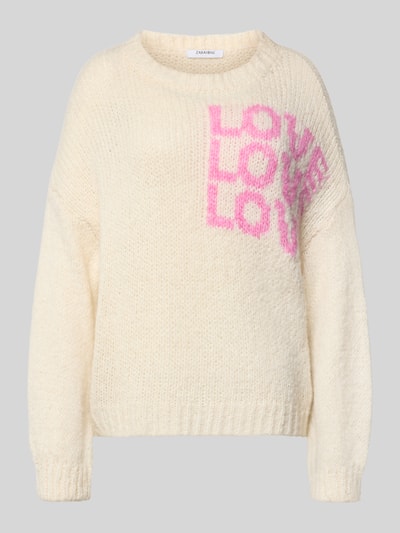 ZABAIONE Relaxed fit pullover met viscose, model 'Dela' Offwhite - 2