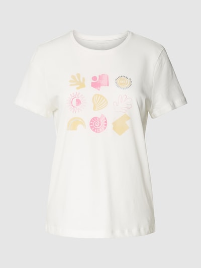 Tom Tailor T-Shirt mit Allover-Print Offwhite 2