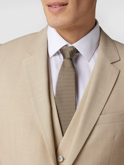 HUGO Slim fit colbert met scheerwol, model 'Hanry' Beige - 3