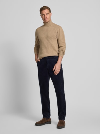 Casual Friday Gebreide coltrui Camel gemêleerd - 1