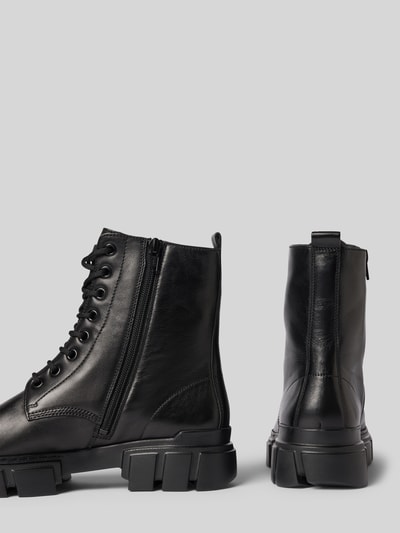 Högl Lederboots mit Label-Applikation Black 2