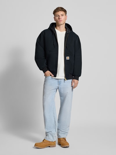 Carhartt Work In Progress Jacke mit Känguru-Tasche und Label-Detail Black 1