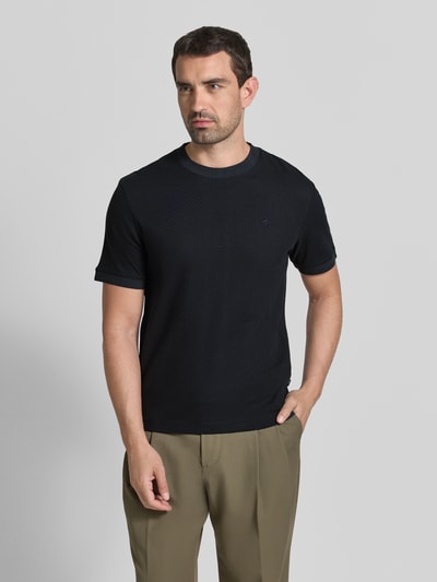JOOP! COLLECTION Regular Fit T-Shirt mit Strukturmuster Modell 'Tangur' Marine 4
