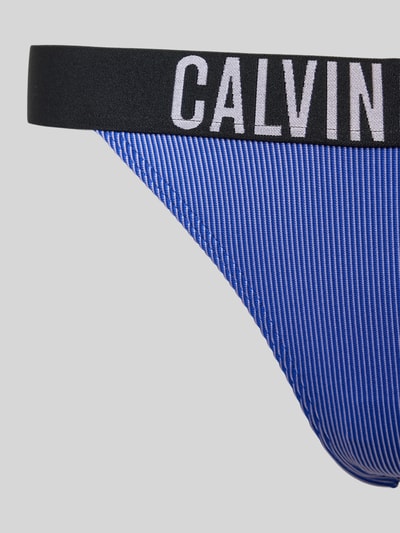 Calvin Klein Underwear Bikini-Hose mit elastischem Label-Bund Modell 'BRAZILIAN' Blau 2