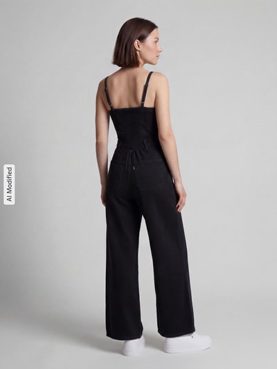 Levi's® 300 Regular Fit Jumpsuit aus reiner Baumwolle Modell 'SEAMED' Dunkelblau 5