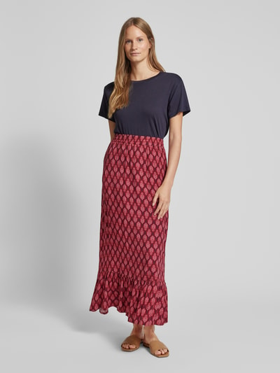 Vero Moda Maxi-Rock mit Volant-Saum Modell 'MATHILDA' Rot 1