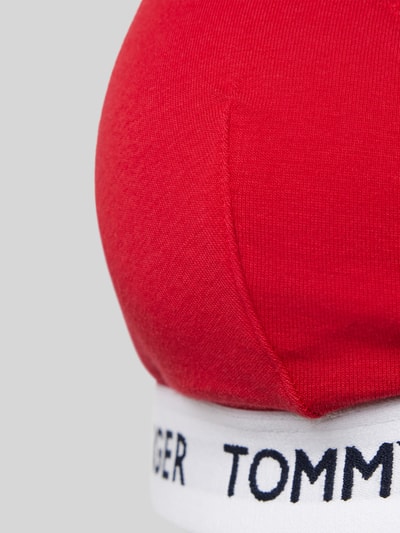 TOMMY HILFIGER Biustonosz trójkątny z pasem z logo Czerwony 2