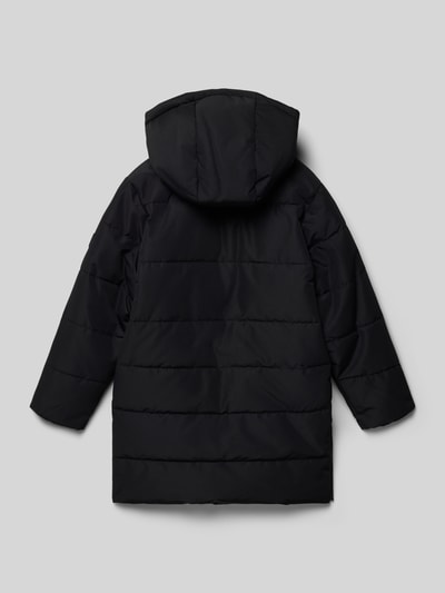 Only & Sons Regular fit gewatteerd jack met afneembare capuchon, model 'CARL' Zwart - 3