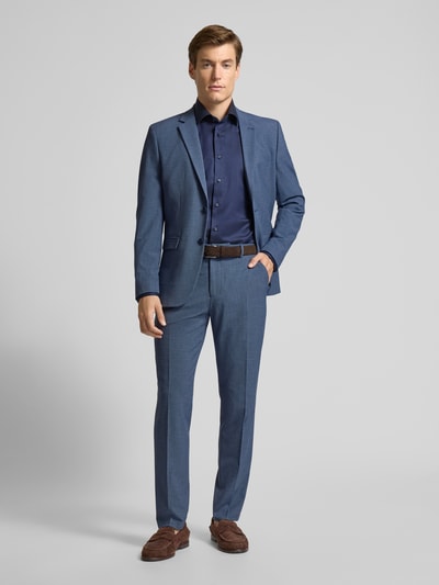 SELECTED HOMME Slim Fit Anzughose mit Allover-Muster Modell 'SLIM-LIAM' Dunkelblau 1