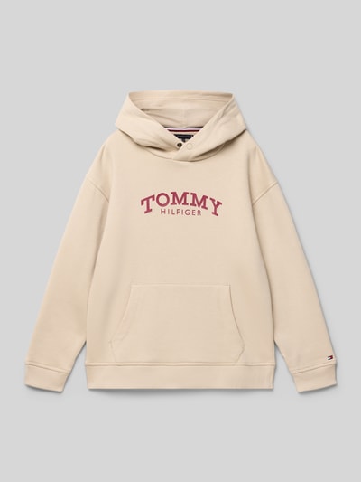 Tommy Hilfiger Teens Regular fit hoodie van katoenmix  Zand - 1