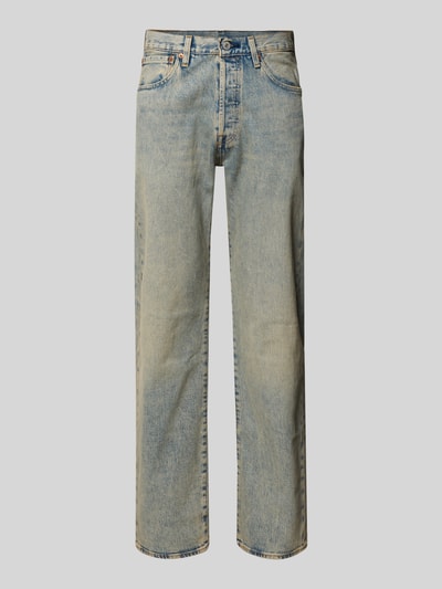 Levi's® Wide Leg Fit Jeans aus Baumwoll-Mix Modell '501®' Schlamm 2