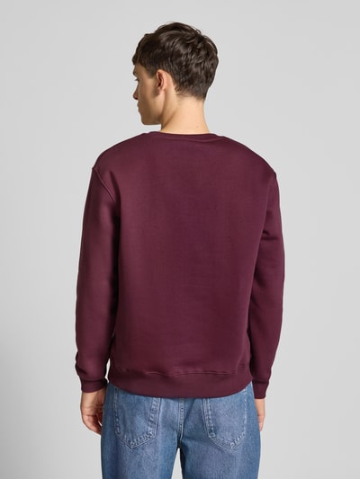 Alpha Industries Sweatshirt mit Label-Print Bordeaux 5