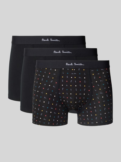 PAUL SMITH Trunks mit elastischem Logo-Bund im 3er-Pack Black 1