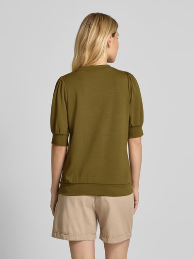 Soyaconcept Sweatshirt mit gerippten Abschlüssen Modell 'BANU' Khaki 5