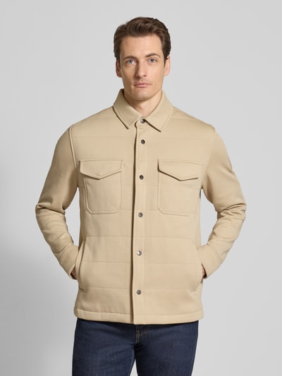 Tommy Hilfiger Regular Fit Sweatjacke aus Baumwoll-Mix  Beige 4