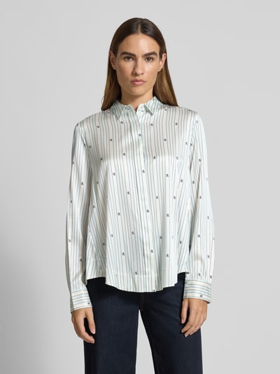 Hemisphere Hemdbluse aus Seiden-Mix Hellblau 4