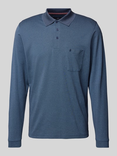 RAGMAN Shirt met lange mouwen met polokraag Marineblauw - 2