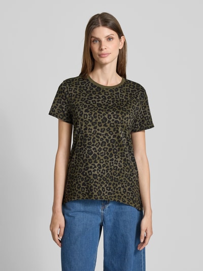 Tom Tailor Denim Regular Fit T-Shirt aus reiner Baumwolle Dunkelgruen 4