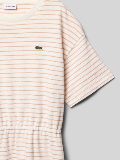 Lacoste Jurk met logostitching Ecru - 2