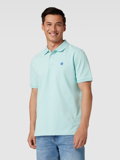 MCNEAL Poloshirt met labelstitching Lichtturquoise - 4