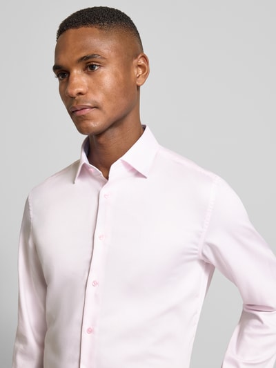 SEIDENSTICKER Slim fit zakelijk overhemd van katoen met kentkraag Roze - 3