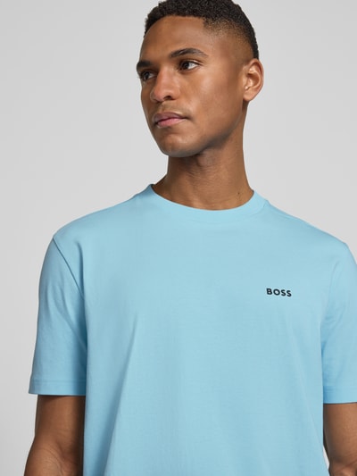 BOSS Green Regular Fit T-Shirt aus Baumwoll-Mix Modell 'TEE' Tuerkis 3