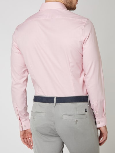 CK Calvin Klein Slim Fit Business-Hemd mit Webmuster Rosa 5