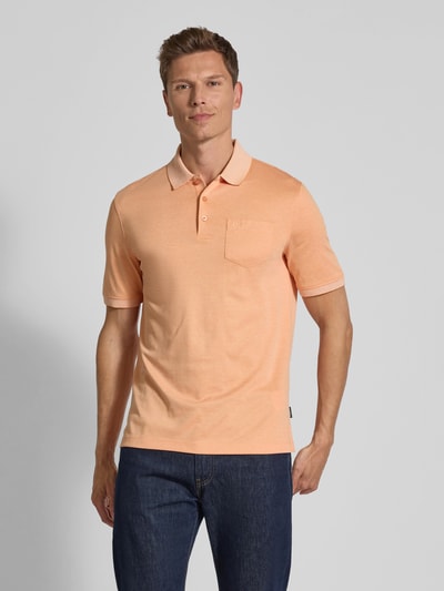 bugatti Poloshirt met borstzak Oranje - 4