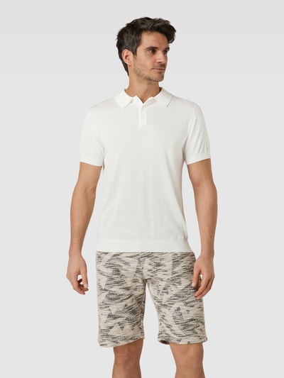 Antony Morato Slim Fit Poloshirt im unifarbenen Design Offwhite 4