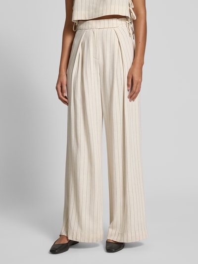 P&C* curated by Anna Schürrle Wide Leg Bundfaltenhose mit Leinen-Anteil Sand 4