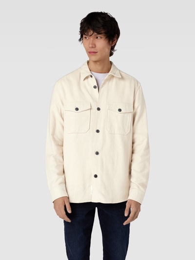 Only & Sons Vrijetijdsoverhemd met borstzakken, model 'MILO' Offwhite - 4