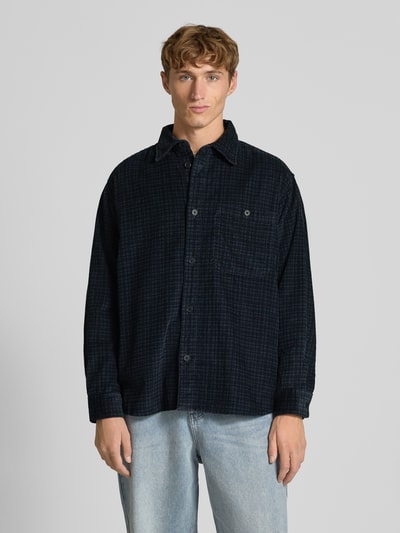 Only & Sons Loose Fit Hemd aus reiner Baumwolle Modell 'WALEED ' Black 4