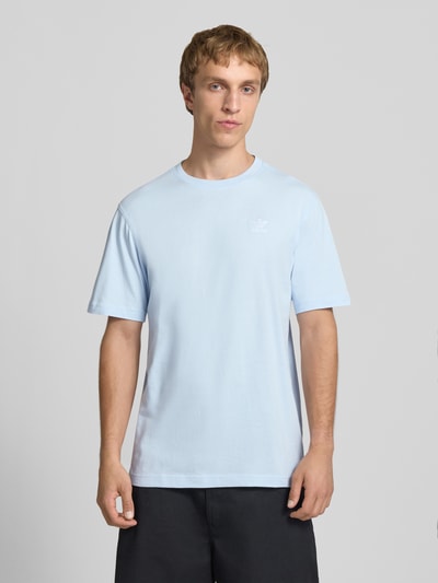 adidas Originals Regular Fit T-Shirt aus reiner Baumwolle  Hellblau 4