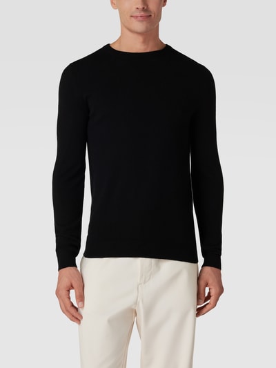 MCNEAL Pullover in Ripp-Optik Modell 'FILO' Schwarz 4