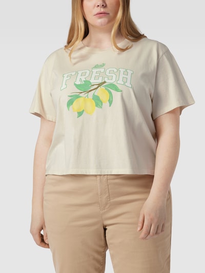 Levi's Plus PLUS SIZE T-shirt met motiefprint Offwhite - 4