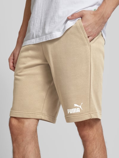 PUMA PERFORMANCE Sweatshorts mit elastischem Bund Beige 3