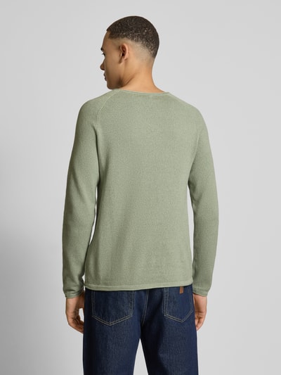 Jack & Jones Strickpullover mit Rundhalsausschnitt Mint Melange 5