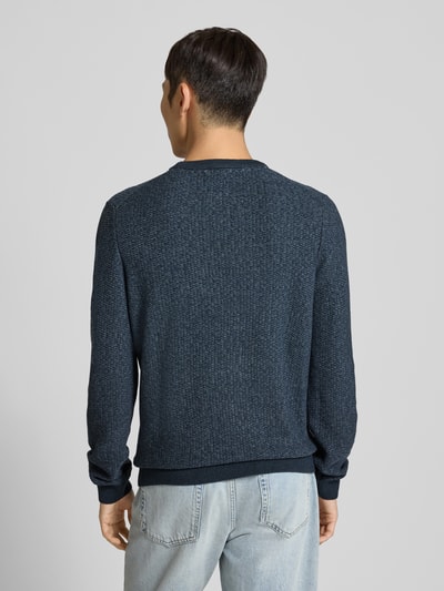 camel active Strickpullover mit Rundhalsausschnitt und Label-Details Petrol 5