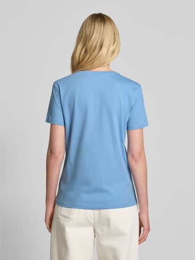 Jake*s Casual T-shirt z wyhaftowanym motywem Błękitno-niebieski 5