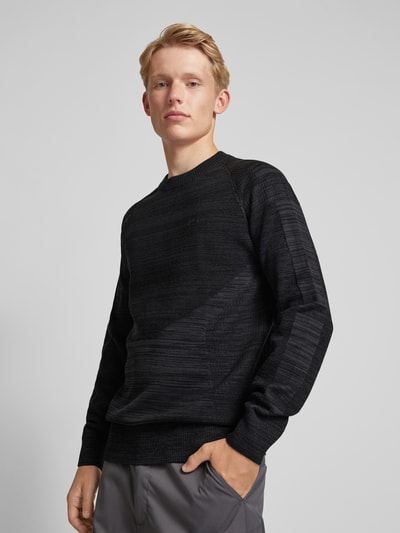 G-Star Raw Gebreide pullover met structuurmotief Zwart - 3