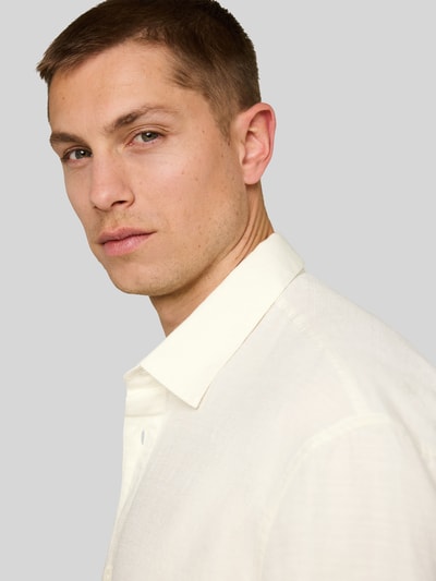 Tom Tailor Denim Loose Fit Freizeithemd aus reiner Baumwolle Weiss 3