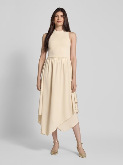 Gestuz Maxikleid mit Turtleneck Modell 'sama' Beige 4